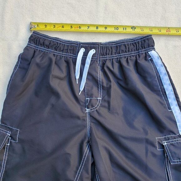 NWOT Kanu Surf black and white swim trunks - Picture 9 of 11